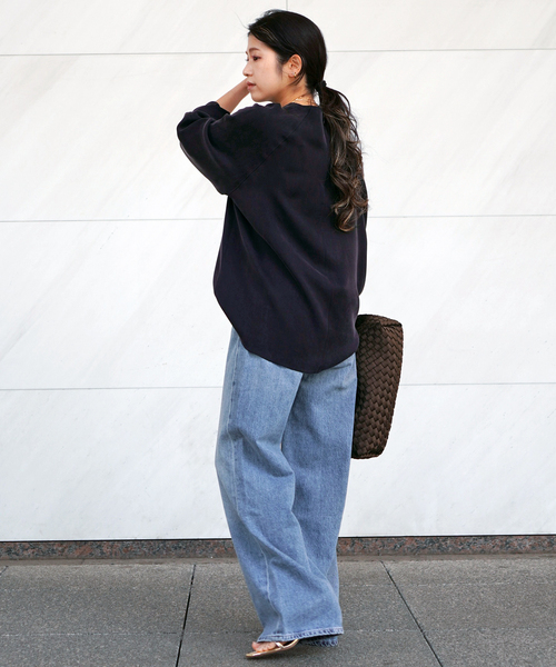 AP STUDIO（エーピーストゥディオ）の「キュプラブラウス（シャツ/ブラウス・レディース・アイボリー/ネイビー・FREE）」の6枚目の写真