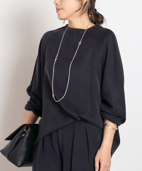 AP STUDIO（エーピーストゥディオ）の「キュプラブラウス（シャツ/ブラウス・レディース・アイボリー/ネイビー・FREE）」の18枚目の写真