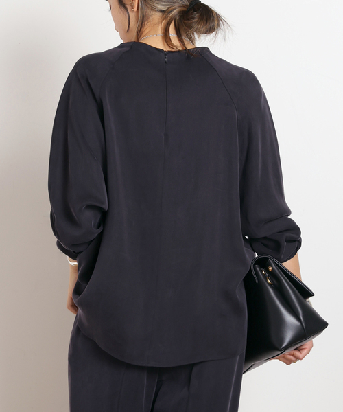 AP STUDIO（エーピーストゥディオ）の「キュプラブラウス（シャツ/ブラウス・レディース・アイボリー/ネイビー・FREE）」の20枚目の写真