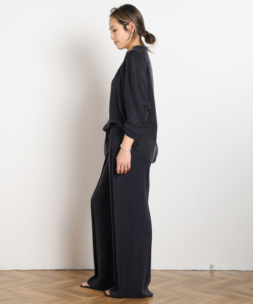 AP STUDIO（エーピーストゥディオ）の「キュプラブラウス（シャツ/ブラウス・レディース・アイボリー/ネイビー・FREE）」の22枚目の写真