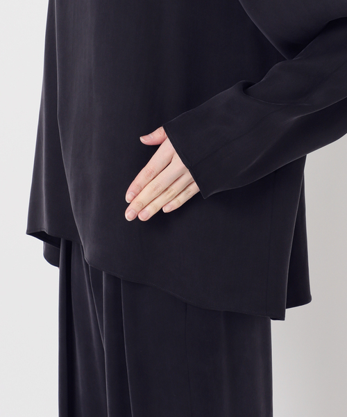 AP STUDIO（エーピーストゥディオ）の「キュプラブラウス（シャツ/ブラウス・レディース・アイボリー/ネイビー・FREE）」の17枚目の写真