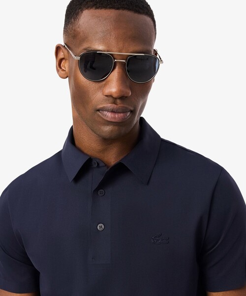 LACOSTE(ラコステ)の「UPF50+ UVカット ミニマルテックポロシャツ(ポロシャツ・メンズ・ダークネイビー/ライトグレー/ライトブルー・5/4/2/3)」の10枚目の写真