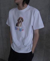 AKISHIKA design（アキシカデザイン）の「BEAGLE T-SHIRTS（Tシャツ/カットソー）」