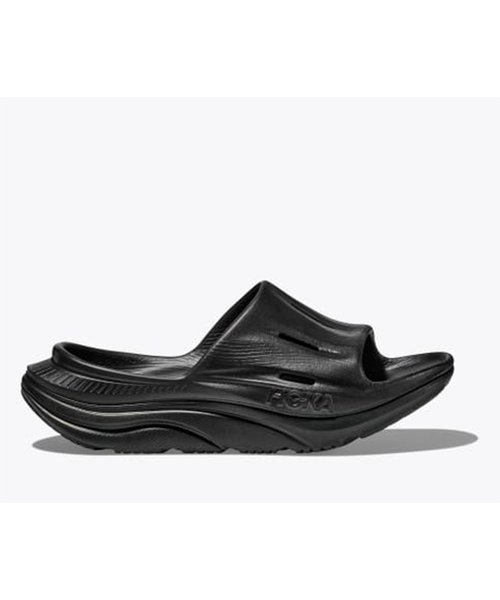 HOKA(ホカ)の「HOKA(ホカ)ORA Recovery Slide3(サンダル・メンズ・ブラック/ライトグレー・27cm/26cm/25cm/24cm/29cm/28cm)」の2枚目の写真