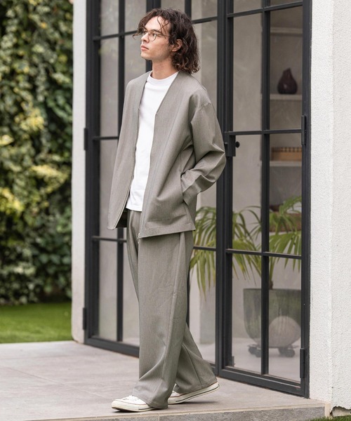 CAMBIO(カンビオ)の「mp14856-ストレッチTRベルクロワイドパンツ(その他パンツ・メンズ・ブラック/グレイッシュベージュ/グレー・XL/L/M)」の15枚目の写真