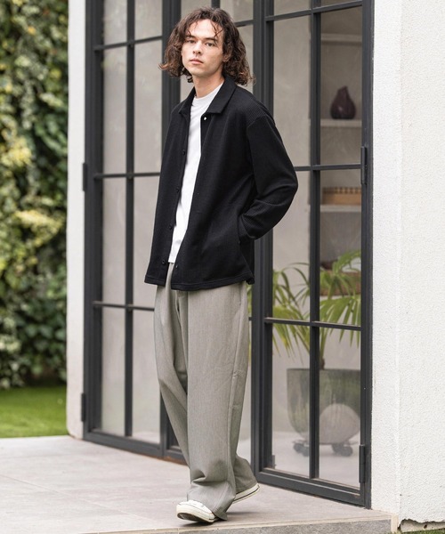 CAMBIO(カンビオ)の「mp14856-ストレッチTRベルクロワイドパンツ(その他パンツ・メンズ・ブラック/グレイッシュベージュ/グレー・XL/L/M)」の17枚目の写真