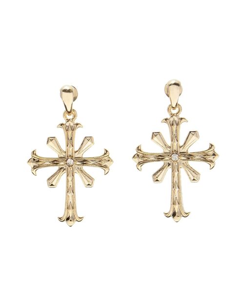 GYDA（ジェイダ）の「JEYSUS sacred edge crossピアス（ピアス（両耳用）・レディース・シルバー/ゴールド・FREE）」の10枚目の写真