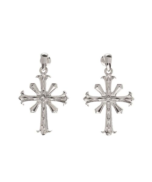 GYDA（ジェイダ）の「JEYSUS sacred edge crossピアス（ピアス（両耳用）・レディース・シルバー/ゴールド・FREE）」の11枚目の写真