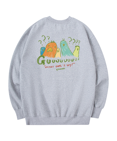 RADINEO(ラディネオ)の「グー メンズ スウェット グレー(スウェット・メンズ・その他・MEDIUM/LARGE/X-LARGE)」の1枚目の写真
