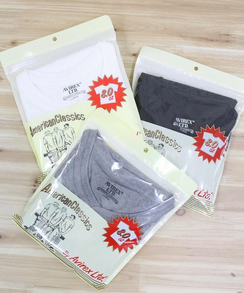 AVIREX（アヴィレックス）の「HENLEY NECK PACK T-SHIRT（Tシャツ/カットソー・メンズ・グレー/ブラック/ホワイト・XXL/XL/L/M）」の4枚目の写真