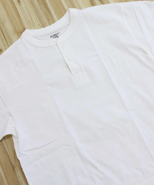 AVIREX（アヴィレックス）の「HENLEY NECK PACK T-SHIRT（Tシャツ/カットソー・メンズ・グレー/ブラック/ホワイト・XXL/XL/L/M）」の8枚目の写真