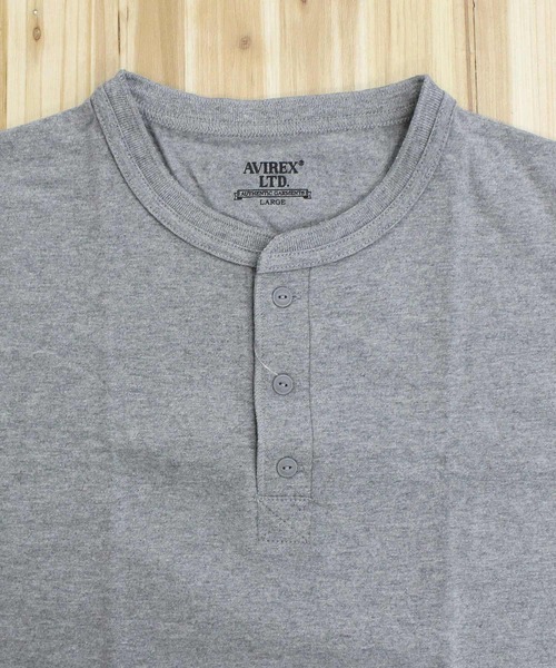 AVIREX（アヴィレックス）の「HENLEY NECK PACK T-SHIRT（Tシャツ/カットソー・メンズ・グレー/ブラック/ホワイト・XXL/XL/L/M）」の17枚目の写真