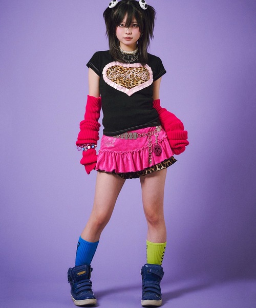 CORPUS SELECT(コーパストーキョー)の「【GALFY/ガルフィー】らぶりぃチビT(Tシャツ/カットソー・レディース・ホワイト/ピンク/ブラック・FREE)」の17枚目の写真