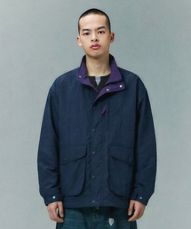WMC（ダブリューエムシー）の「コントラストハンティングジャケット_NAVY（ミリタリージャケット）」