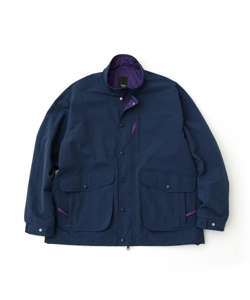 WMC(ダブリューエムシー)の「コントラストハンティングジャケット_NAVY(ミリタリージャケット・メンズ・ネイビー・L/XL/M)」の2枚目の写真