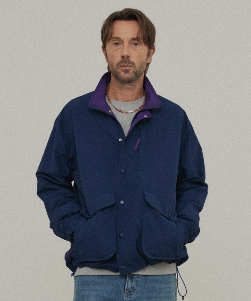 WMC(ダブリューエムシー)の「コントラストハンティングジャケット_NAVY(ミリタリージャケット・メンズ・ネイビー・L/XL/M)」の4枚目の写真