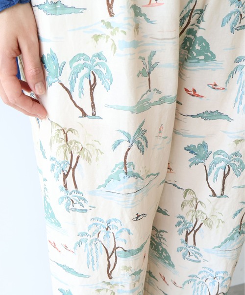 yuni(ユニ )の「Island print relax pants(その他パンツ・レディース・ベージュ/ピンク・FREE)」の10枚目の写真