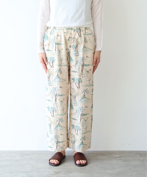yuni(ユニ )の「Island print relax pants(その他パンツ・レディース・ベージュ/ピンク・FREE)」の11枚目の写真