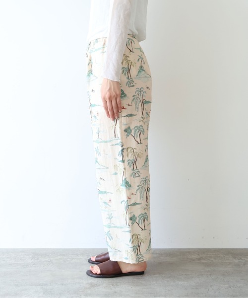 yuni(ユニ )の「Island print relax pants(その他パンツ・レディース・ベージュ/ピンク・FREE)」の12枚目の写真