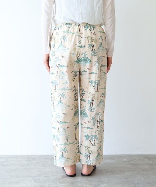 yuni(ユニ )の「Island print relax pants(その他パンツ・レディース・ベージュ/ピンク・FREE)」の13枚目の写真