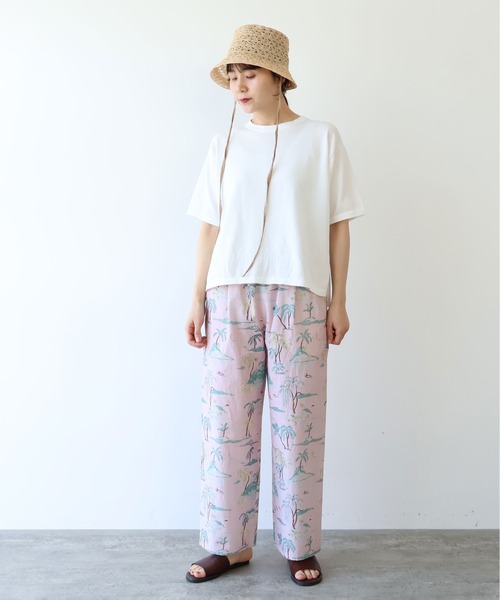 yuni(ユニ )の「Island print relax pants(その他パンツ・レディース・ベージュ/ピンク・FREE)」の20枚目の写真