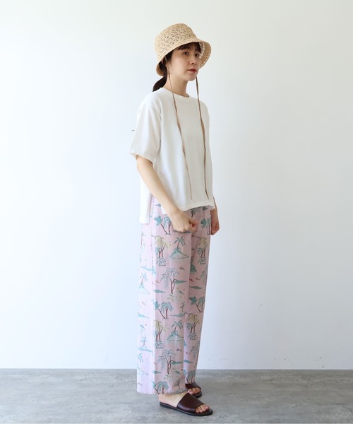 yuni(ユニ )の「Island print relax pants(その他パンツ・レディース・ベージュ/ピンク・FREE)」の22枚目の写真