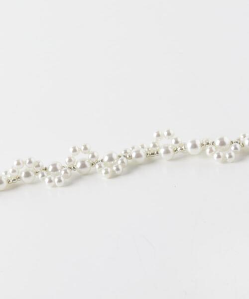 URBAN RESEARCH（アーバンリサーチ）の「decor『デコール』　FLOWER PEARL BEADSCHOKER（ネックレス・レディース・ホワイト系その他・ONE）」の4枚目の写真