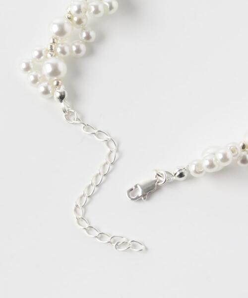 URBAN RESEARCH（アーバンリサーチ）の「decor『デコール』　FLOWER PEARL BEADSCHOKER（ネックレス・レディース・ホワイト系その他・ONE）」の5枚目の写真