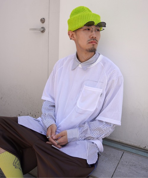 CMF OUTDOOR GARMENT(シーエムエフアウトドアガーメント)の「CMF OUTDOOR GARMENT/シーエムエフ アウトドアガーメント QUICK DRY MESH PK TEE S/S CMF2601-C21(Tシャツ/カットソー・メンズ・ブラック/ホワイト/ブルー・L/M)」の1枚目の写真