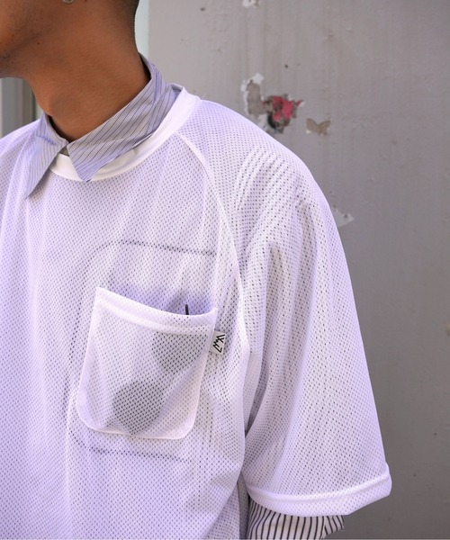 CMF OUTDOOR GARMENT(シーエムエフアウトドアガーメント)の「CMF OUTDOOR GARMENT/シーエムエフ アウトドアガーメント QUICK DRY MESH PK TEE S/S CMF2601-C21(Tシャツ/カットソー・メンズ・ブラック/ホワイト/ブルー・L/M)」の11枚目の写真