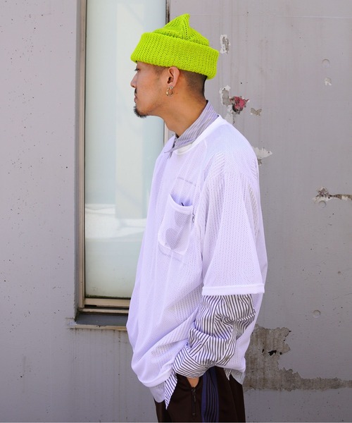 CMF OUTDOOR GARMENT(シーエムエフアウトドアガーメント)の「CMF OUTDOOR GARMENT/シーエムエフ アウトドアガーメント QUICK DRY MESH PK TEE S/S CMF2601-C21(Tシャツ/カットソー・メンズ・ブラック/ホワイト/ブルー・L/M)」の9枚目の写真