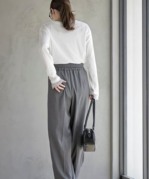 rps(アールピーエス)の「フェイクレイヤードシアーカットソー(Tシャツ/カットソー・レディース・ブラック/グレー/オフホワイト・フリー)」の22枚目の写真