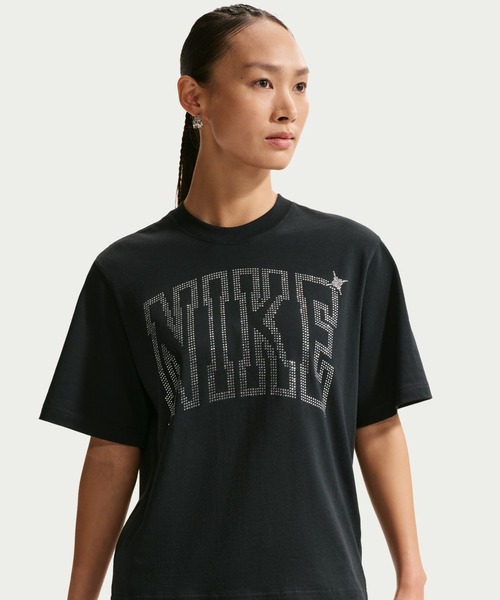 NIKE（ナイキ）の「ナイキ NIKE ナイキ   NSW クラシック ボクシー ST7 S/S Tシャツ（Tシャツ/カットソー・レディース・ブラック・S/M/L/XL）」の4枚目の写真