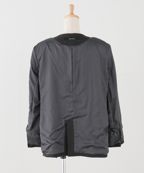 JOURNAL STANDARD(ジャーナルスタンダード)の「ラミーコットンツイル ノーカラー ジャケット(その他アウター・レディース・ブラック系その他/ホワイト×ホワイト・FREE)」の13枚目の写真