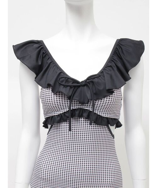 RESEXXY（リゼクシー）の「【swimwear】フリルデザインワンピース（水着・レディース・ブラック/その他1・FREE）」の11枚目の写真