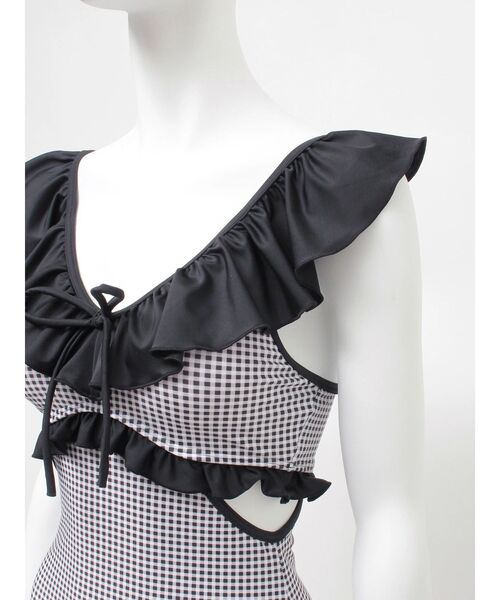 RESEXXY（リゼクシー）の「【swimwear】フリルデザインワンピース（水着・レディース・ブラック/その他1・FREE）」の12枚目の写真