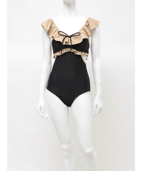 RESEXXY(リゼクシー)の「【swimwear】フリルデザインワンピース(水着・レディース・ブラック/その他1・FREE)」の10枚目の写真