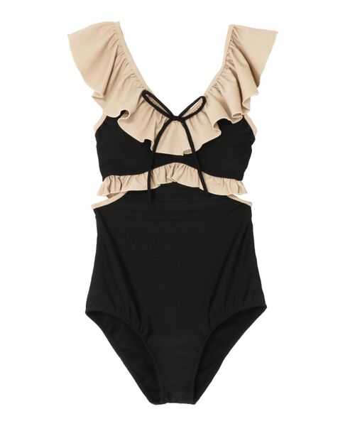 RESEXXY(リゼクシー)の「【swimwear】フリルデザインワンピース(水着・レディース・ブラック/その他1・FREE)」の12枚目の写真