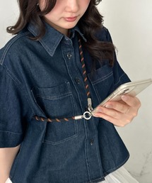 CLEA（クレア）の「幾何学柄スマホショルダー（スマホグッズ）」