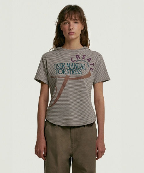 User Manual Hooded Tee Brown — худи‑футболка коричневая с инструкцией