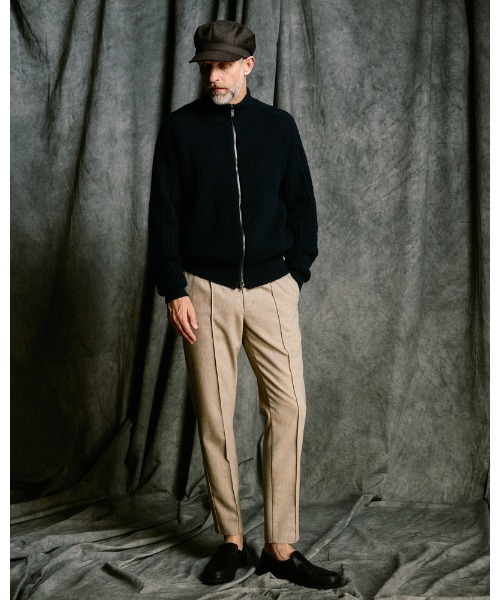wjk（ダヴルジェイケイ）の「lomond×powder zip-up knit（カーディガン/ボレロ・メンズ・ブラック/ネイビー・SMALL/MEDIUM/LARGE/X-LARGE）」の13枚目の写真