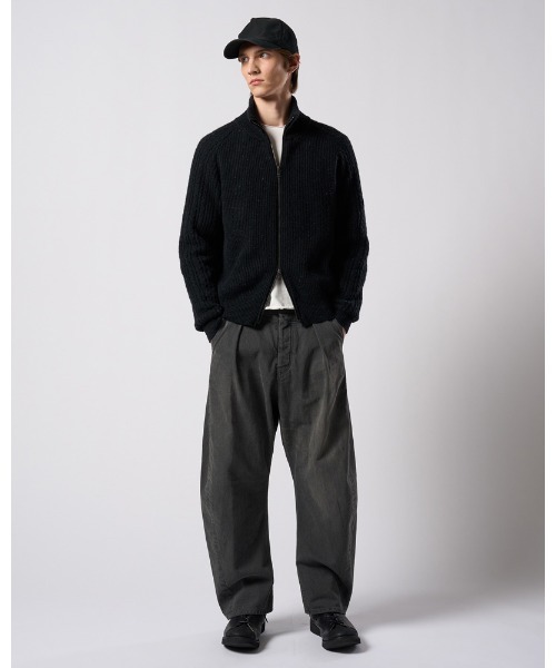 wjk（ダヴルジェイケイ）の「lomond×powder zip-up knit（カーディガン/ボレロ・メンズ・ブラック/ネイビー・SMALL/MEDIUM/LARGE/X-LARGE）」の21枚目の写真