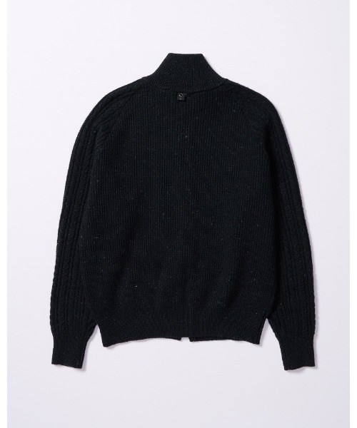 wjk（ダヴルジェイケイ）の「lomond×powder zip-up knit（カーディガン/ボレロ・メンズ・ブラック/ネイビー・SMALL/MEDIUM/LARGE/X-LARGE）」の9枚目の写真