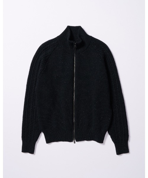 wjk（ダヴルジェイケイ）の「lomond×powder zip-up knit（カーディガン/ボレロ・メンズ・ブラック/ネイビー・SMALL/MEDIUM/LARGE/X-LARGE）」の8枚目の写真