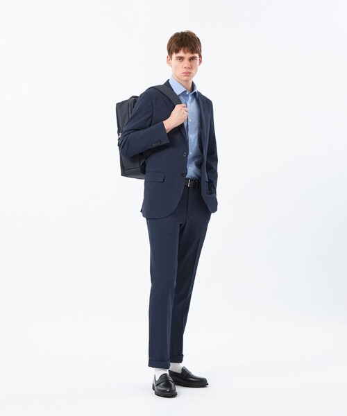 MACKINTOSH PHILOSOPHY(マッキントッシュ フィロソフィー)の「トロッター トラウザーズ#070 ハイストレッチメッシュ(その他パンツ・メンズ・グレー系その他2/ダークネイビー・40/42/38)」の4枚目の写真