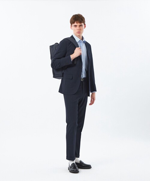 MACKINTOSH PHILOSOPHY(マッキントッシュ フィロソフィー)の「トロッター トラウザーズ#070 ハイストレッチメッシュ(その他パンツ・メンズ・グレー系その他2/ダークネイビー・40/42/38)」の5枚目の写真