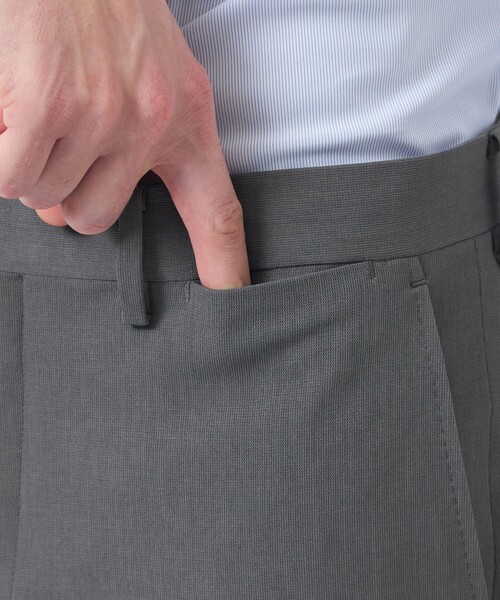 MACKINTOSH PHILOSOPHY(マッキントッシュ フィロソフィー)の「トロッター トラウザーズ#070 ハイストレッチメッシュ(その他パンツ・メンズ・グレー系その他2/ダークネイビー・40/42/38)」の10枚目の写真