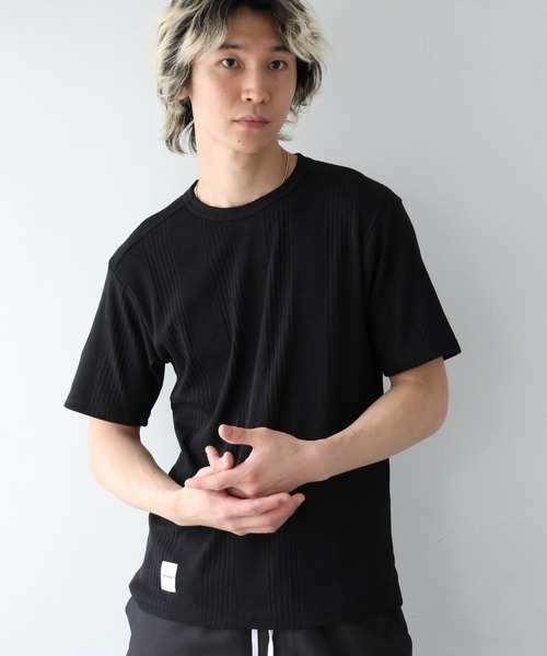 JACKROSE(ジャックローズ)の「JE-ランダムテレコ クルーネック SSTEE(Tシャツ/カットソー・メンズ・グレー/ホワイト/ブラック・M/L)」の11枚目の写真