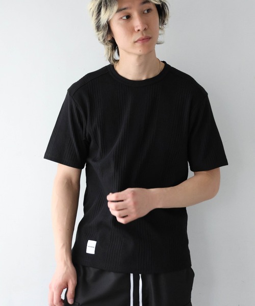 JACKROSE(ジャックローズ)の「JE-ランダムテレコ クルーネック SSTEE(Tシャツ/カットソー・メンズ・グレー/ホワイト/ブラック・M/L)」の12枚目の写真