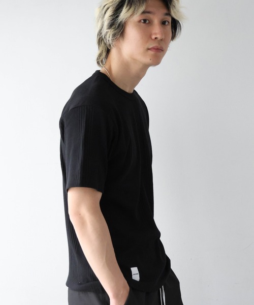 JACKROSE(ジャックローズ)の「JE-ランダムテレコ クルーネック SSTEE(Tシャツ/カットソー・メンズ・グレー/ホワイト/ブラック・M/L)」の13枚目の写真